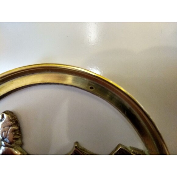 Decorative Korean Brass Ashtray w/ Removable Lid (Made in the Republic of Korea) - Picture 4 of 11